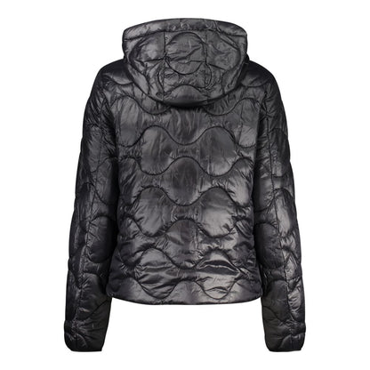 Hooded Windbreaker Jacket by Norway 1963 for women in polyamide black showcases a modern silhouette, integrating pockets, hooded & windproof and a modern hooded neckline for a sophisticated finish.