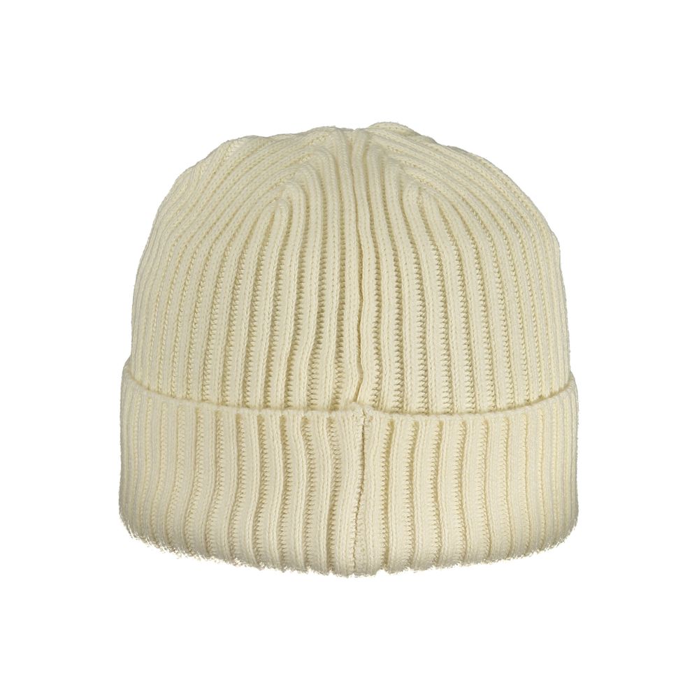 Beanie Hat by North Sails for men in cashmere lana wool blend azzurro & white features a athleisure-luxe silhouette, artfully capturing the essence of the athleisure-luxe Crisp Cashmere Lana Wool Blend Beanie Hat design for a sophisticated look.