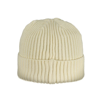 Beanie Hat by North Sails for men in cashmere lana wool blend azzurro & white features a athleisure-luxe silhouette, artfully capturing the essence of the athleisure-luxe Crisp Cashmere Lana Wool Blend Beanie Hat design for a sophisticated look.