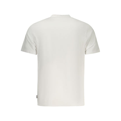 T-Shirt by Fila for men in cotton polyester blue & white showcases a chic silhouette, artfully detailed with a chic and for a chic finish.