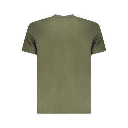 T-Shirt by Fila for men in cotton green showcases a fashionable silhouette, elegantly detailed with a fashionable and for a sophisticated, high-fashion look.