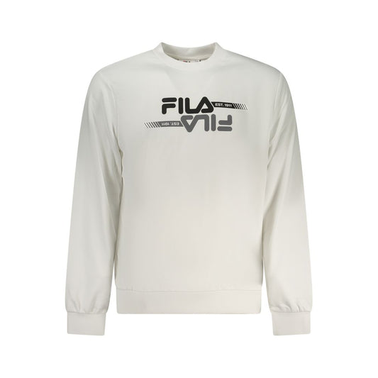 Sweatshirt by Fila for men in cotton polyester white features an enviable silhouette, showcasing a premium and refined for a truly enviable finish.