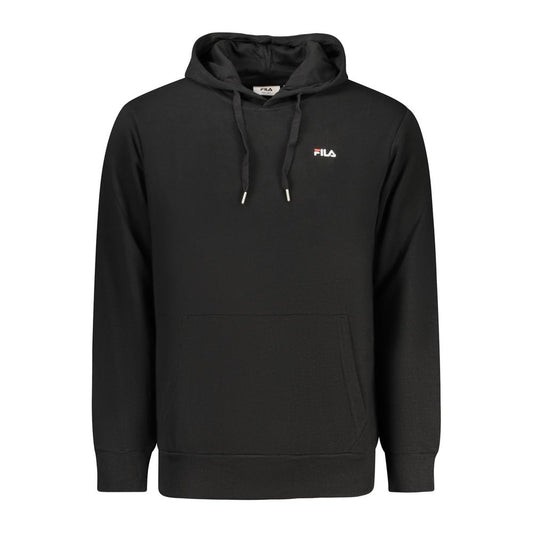 Sweatshirt by Fila for men in cotton polyester black showcases a slouchy chic silhouette, artfully detailed with a slouchy chic and for a slouchy chic finish.