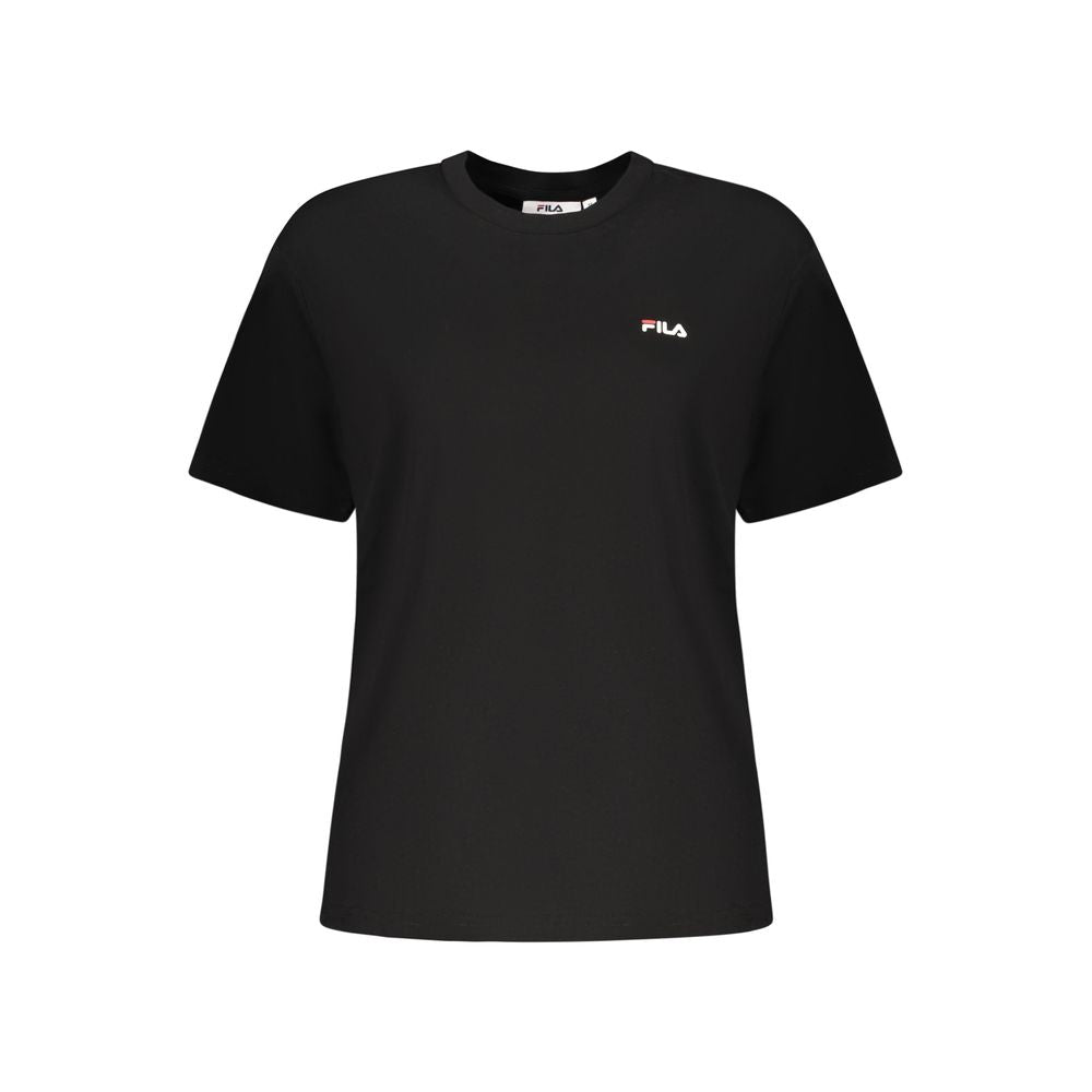 T-Shirt by Fila for women in cotton polyester black & blue features an on trend silhouette, perfectly showcasing a on trend and for an elevated aesthetic.