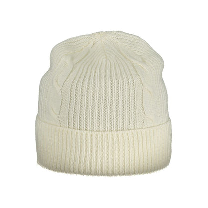 Beanie Hat by North Sails for women in polyamide viscose & cotton white presents a urban-chic silhouette, showcasing the urban-chic craftsmanship of this Polyamide Viscose & Cotton Beanie Hat.