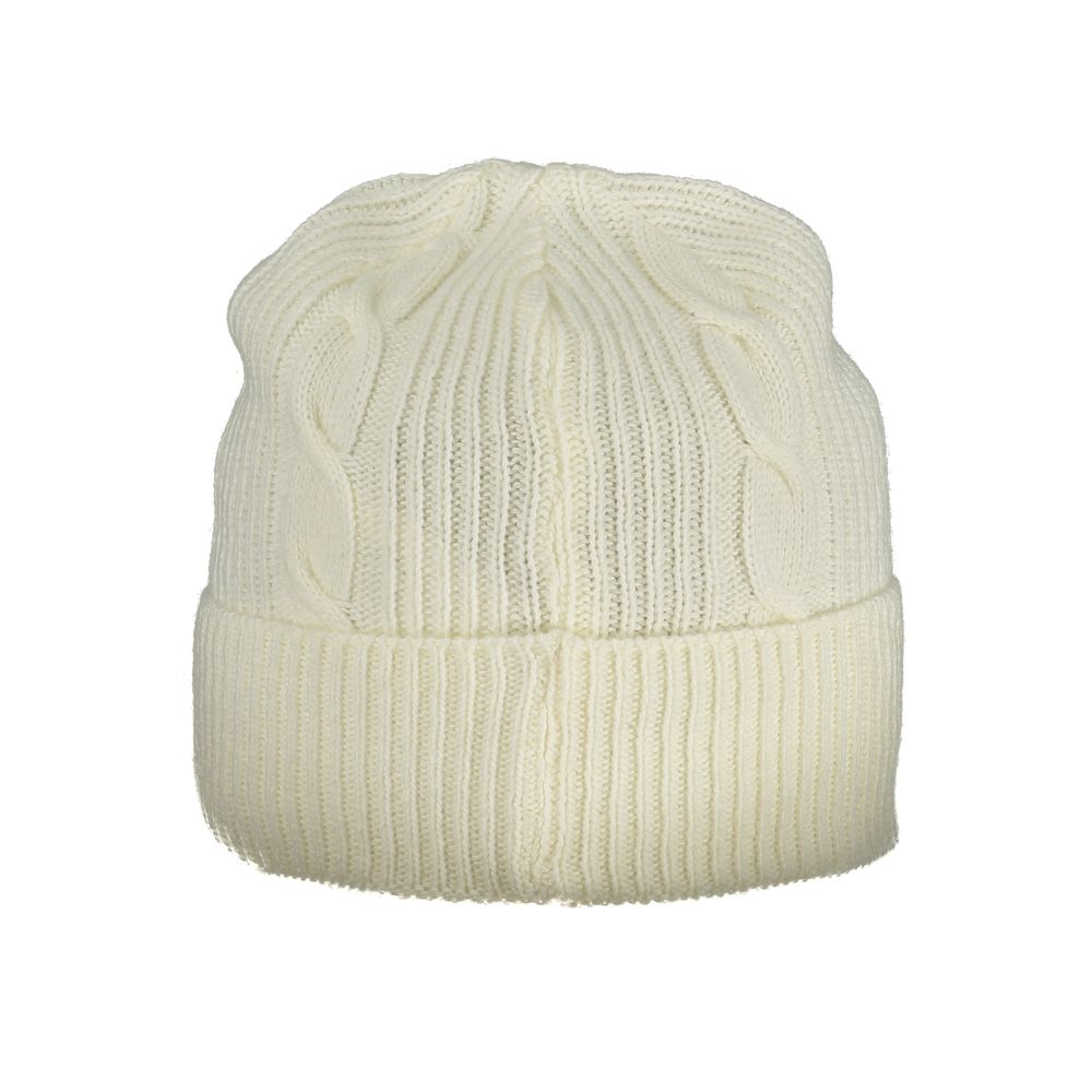 Beanie Hat by North Sails for women in polyamide viscose & cotton white presents a sleek silhouette, showcasing the sleek texture and refined craftsmanship of the Polyamide Viscose & Cotton Beanie Hat collection.