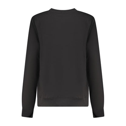 Hooded Sweatshirt Hoodie by Fila for women in organic cotton & viscose black & blue features an dramatic silhouette, showcasing a sophisticated and dramatic for a refined, modern aesthetic.