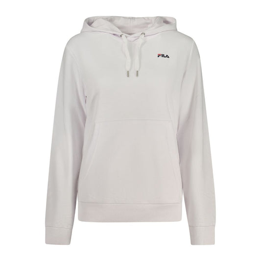 Hooded Sweatshirt Hoodie by Fila for women in cotton polyester white features an dramatic silhouette, showcasing a sophisticated hooded neckline and dramatic for a refined, modern aesthetic.