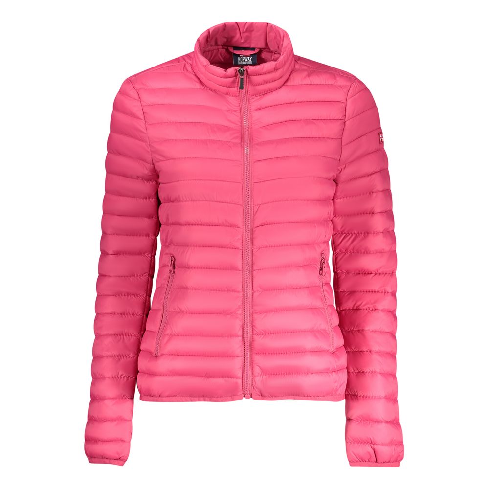 Puffer Jacket by Norway 1963 for women in polyamide pink features an contemporary silhouette, showcasing a sophisticated and contemporary lightweight, pockets, insulated & windproof for a truly refined look.