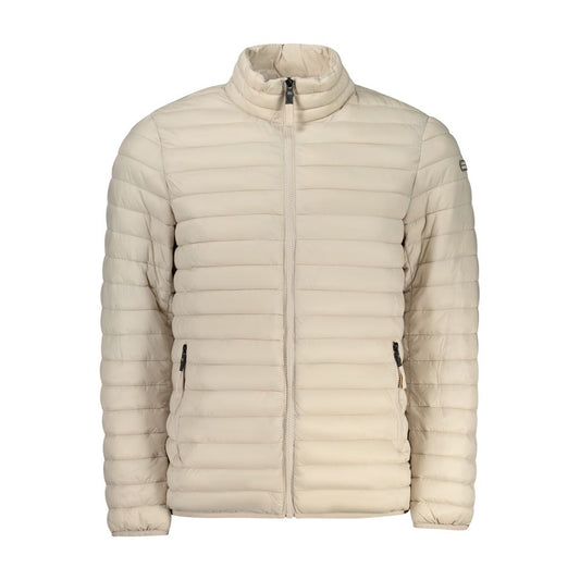 This Puffer Jacket by Norway 1963 for men in polyamide beige exhibits a edgy silhouette, meticulously detailed with functional lightweight, pockets & insulated and a edgy for a edgy finish.