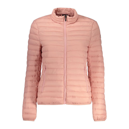 Windbreaker Jacket by Norway 1963 for women in polyamide pink features an enduring silhouette, showcasing technical pockets & windproof and a sophisticated for a truly enduring aesthetic.