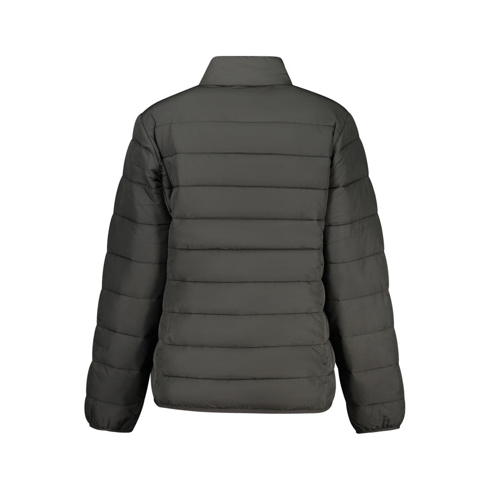 Windbreaker Jacket by Fila for women in polyester black & print features an enduring silhouette, showcasing technical pockets & windproof and a sophisticated for a truly enduring aesthetic.