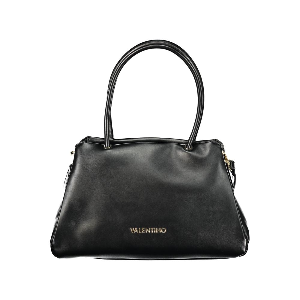 Handbag by Mario Valentino for women in polyethylene black features a exquisite silhouette, showcasing a secure snap & zipper and exquisite document-holder, external-pockets & internal-pockets with versatile shoulder-strap, adjustable-strap & handle for a exquisite finish.