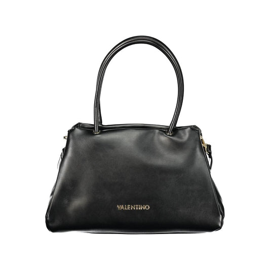 Handbag by Mario Valentino for women in polyethylene black features a exquisite silhouette, showcasing a secure snap & zipper and exquisite document-holder, external-pockets & internal-pockets with versatile shoulder-strap, adjustable-strap & handle for a exquisite finish.