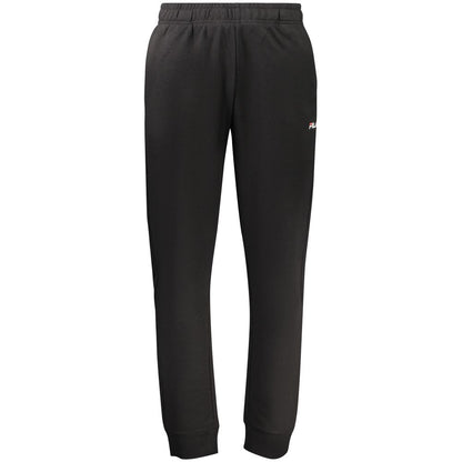 Joggers by Fila for men in organic cotton black features an refined tailoring silhouette, showcasing a premium with a and long cut for a refined tailoring look.