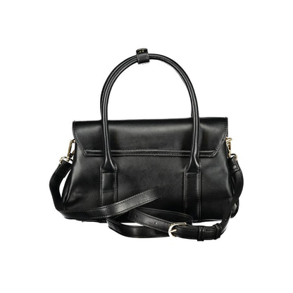 Handbag by Mario Valentino for women in polyethylene black features a exquisite silhouette, showcasing a secure snap & zipper and exquisite built-in-compartments & internal-pockets with versatile shoulder-strap, handle & adjustable-strap for a exquisite finish.