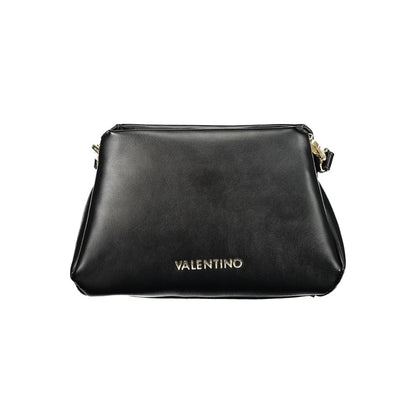 Handbag by Mario Valentino for women in polyethylene black features a refined silhouette, showcasing a secure snap & zipper, organized external-pockets & internal-pockets, and versatile shoulder-strap & adjustable-strap for a refined finish.