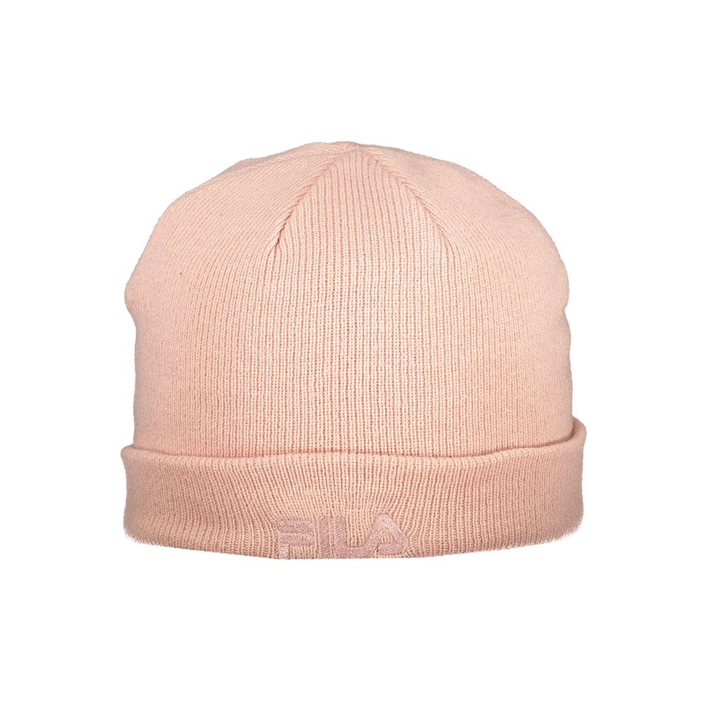 Beanie Hat by Fila for men in polyacrylic pink presents a urban-chic silhouette, artfully capturing the essence of the urban-chic Polyacrylic Beanie Hat design for a sophisticated look.