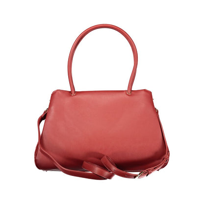 Handbag by Mario Valentino for women in polyethylene red features a exquisite silhouette, showcasing a secure snap & zipper and exquisite document-holder, external-pockets & internal-pockets with versatile shoulder-strap, adjustable-strap & handle for a exquisite finish.