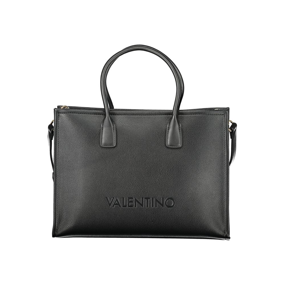 Mario Valentino Polyethylene Handbag - Black Signature Print Print