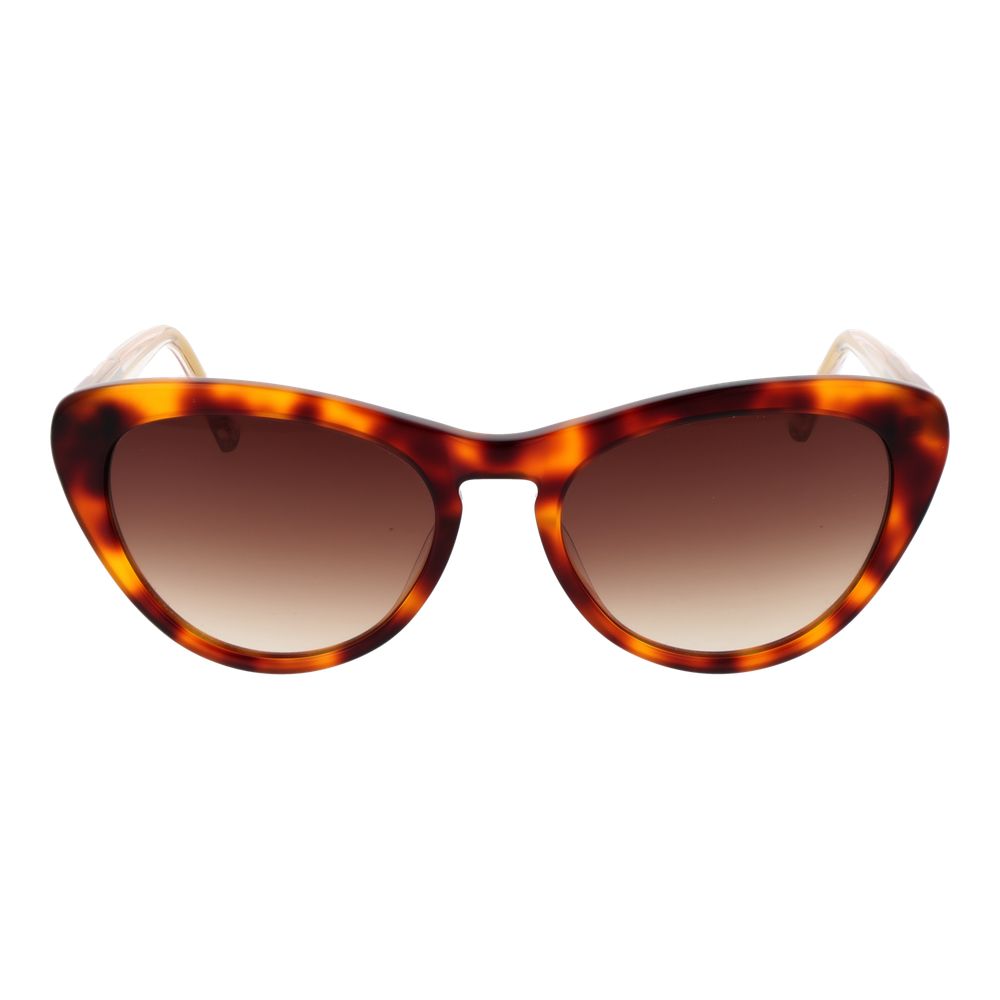 Sunglasses by Ted Baker for women in acetate and multicolor presents a sumptuous silhouette, featuring multicolor coloured frame and full-rim cat-eye frame design with gradient category-3-dark-tint lens for a sumptuous look.