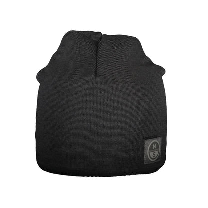 Beanie Hat by North Sails for men in wool black & green features a athleisure-luxe silhouette, artfully capturing the essence of the athleisure-luxe Essence Wool Beanie Hat design for a sophisticated look.