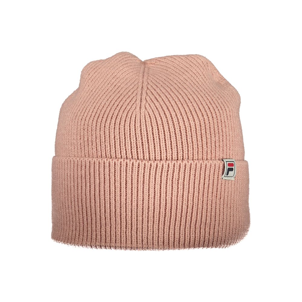 Beanie Hat by Fila for men in polyacrylic pink presents a sleek silhouette, showcasing the sleek texture and refined craftsmanship of the City Polyacrylic Beanie Hat collection.