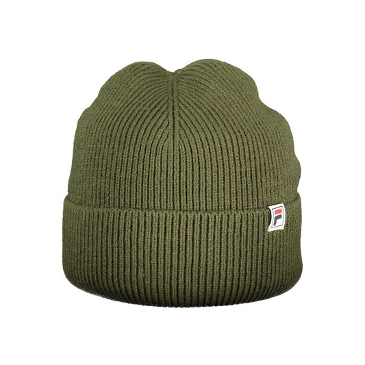 Beanie Hat by Fila for men in organic cotton & polyester blue & green features a refined luxury silhouette, artfully capturing the essence of the refined luxury Organic Cotton & Polyester Beanie Hat design for a sophisticated, premium look.