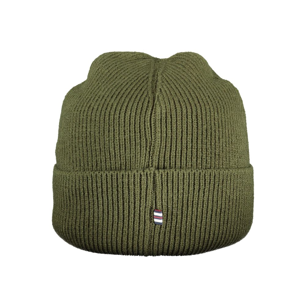 Beanie Hat by Fila for men in organic cotton & polyester blue & green features a athleisure-luxe silhouette, artfully capturing the essence of the athleisure-luxe Organic Cotton & Polyester Beanie Hat design for a sophisticated look.