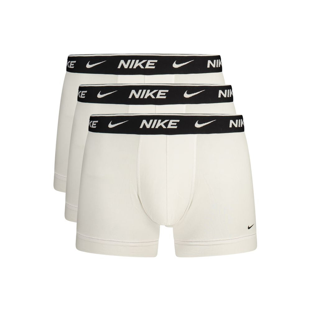 Underwear Boxer Shorts by Nike for men in stretch cotton black & white features an ergonomic silhouette, showcasing the ergonomic design of the Men's Stretch Cotton Underwear Boxer Shorts collection with a premium, ergonomic finish.