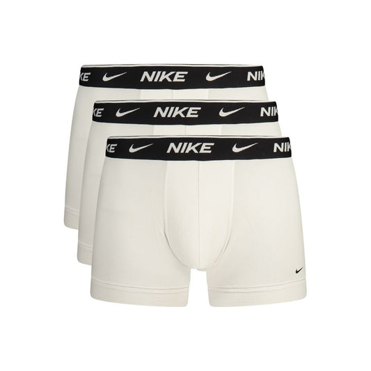 Underwear Boxer Shorts by Nike for men in stretch cotton black & white features an ergonomic silhouette, showcasing the ergonomic design of the Men's Stretch Cotton Underwear Boxer Shorts collection with a premium, ergonomic finish.