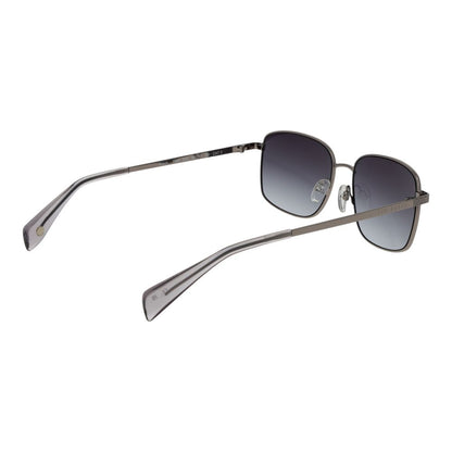 Sunglasses by Ted Baker for unisex in metal gray features an ethereal full-rim frame design with gray coloured frame frames and gradient category-3-dark-tint lens for a ethereal finish.