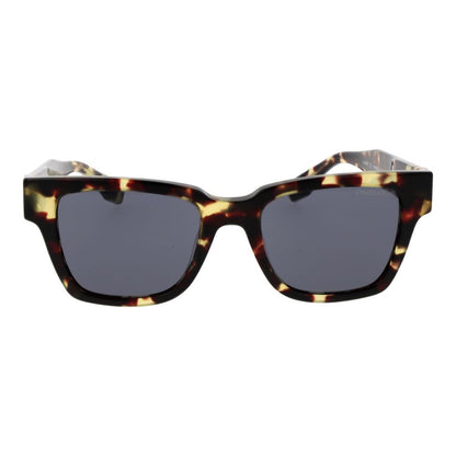 Sunglasses by Trussardi for men in brown & gray features an lustrous full-rim square frame design with brown coloured frame detailing and category-3-dark-tint lens for a lustrous aesthetic.