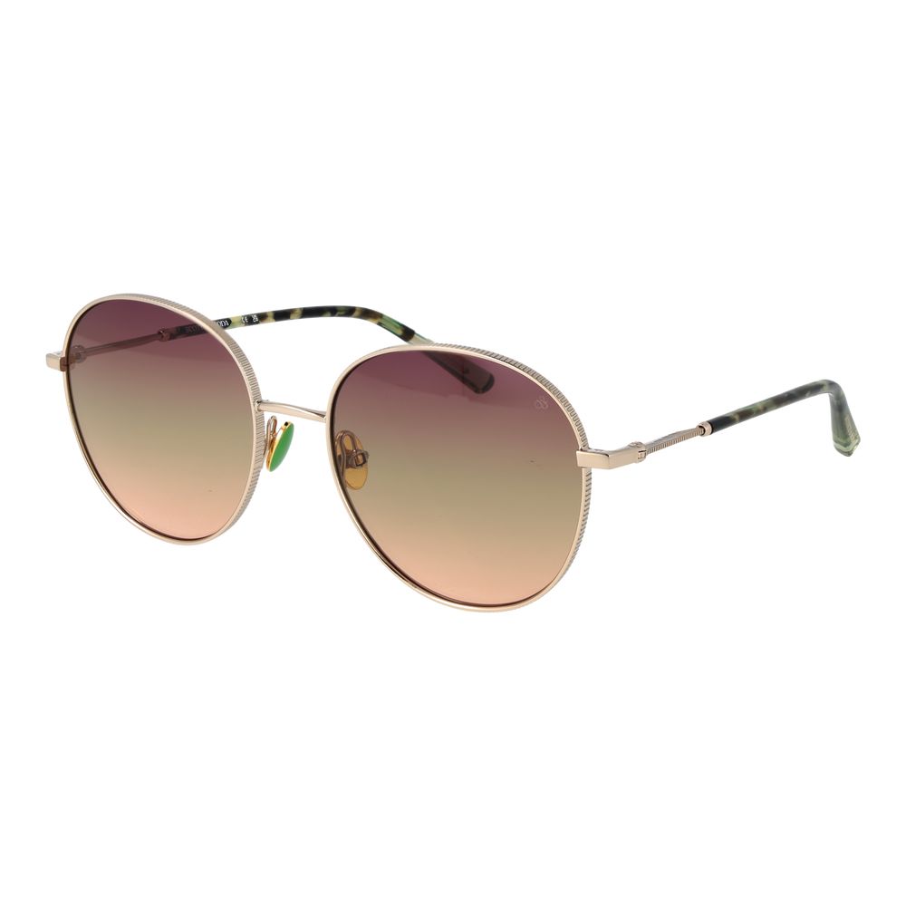 Scotch & Soda Round Gradient Medium-Tint Metal Sunglasses - Rose Gold