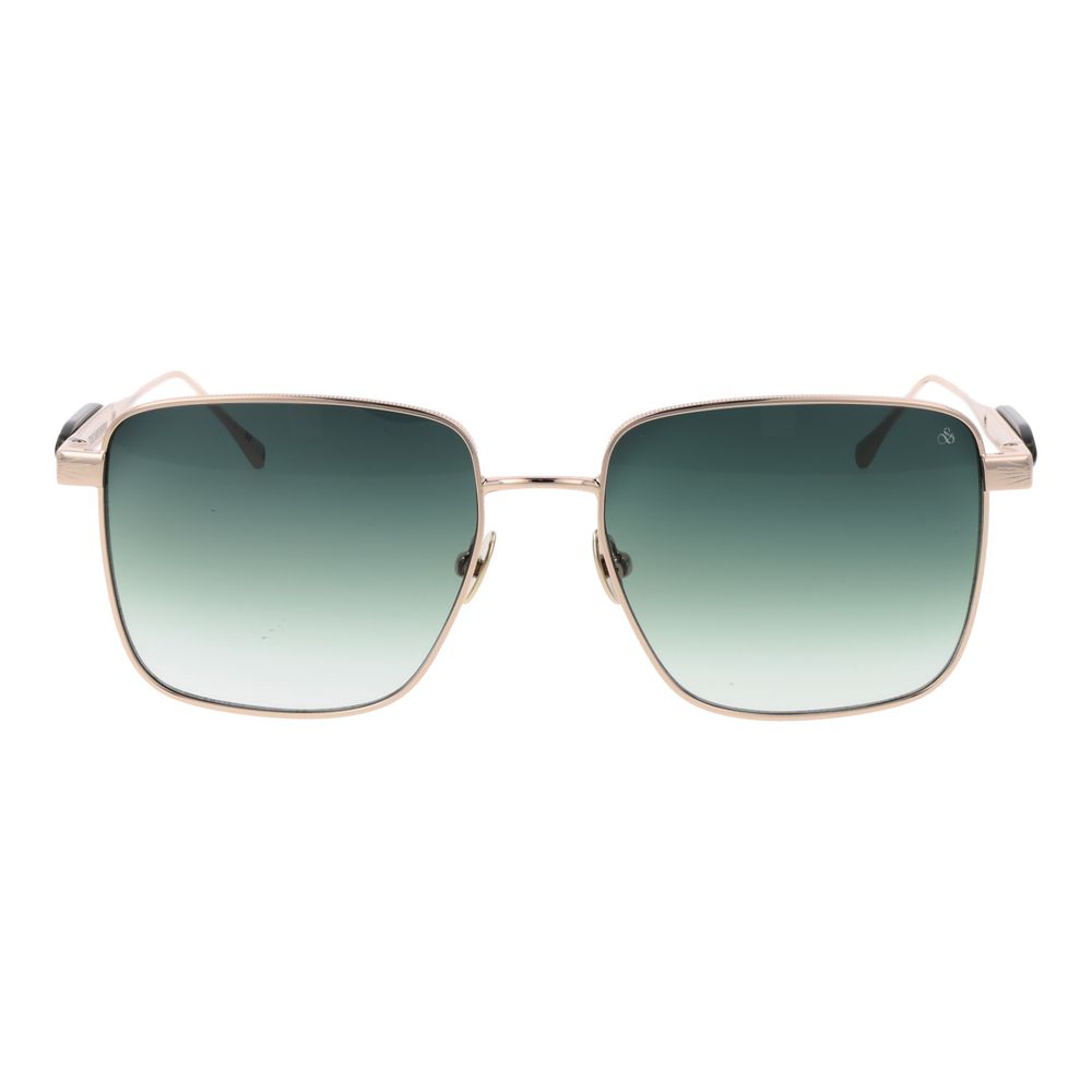 Scotch & Soda Rectangle Gradient Medium-Tint Metal Sunglasses - Rose Gold