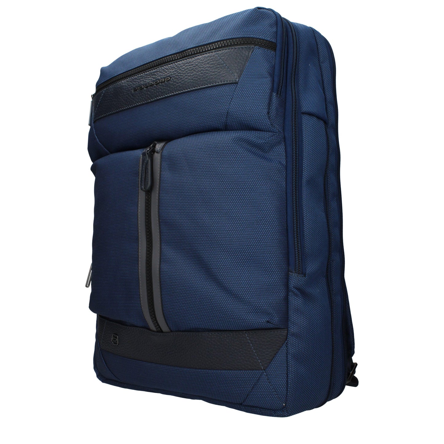 Backpack by Piquadro for men in fabric blue features a stately Fabric Backpack design, showcasing a secure , ample , and versatile backpack-strap & adjustable-strap for a stately finish.