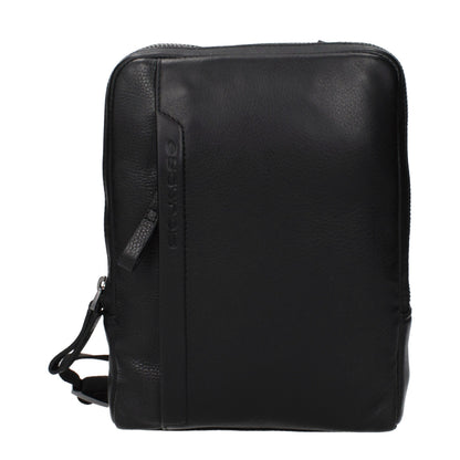 Crossbody Messenger Bag by Piquadro for men in leather black features an versatile Leather Crossbody Messenger Bag design with a versatile , ample , and versatile crossbody-strap & adjustable-strap for a sophisticated finish.