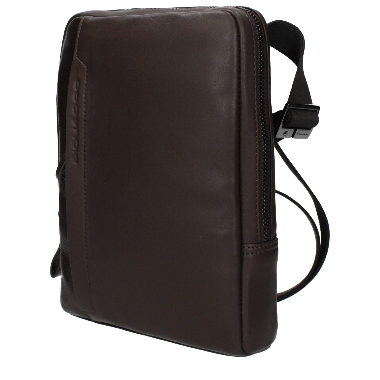 Crossbody Messenger Bag by Piquadro for men in leather brown features a artisanal Leather Crossbody Messenger Bag design with a secure , ample , and versatile crossbody-strap & adjustable-strap for a artisanal look.