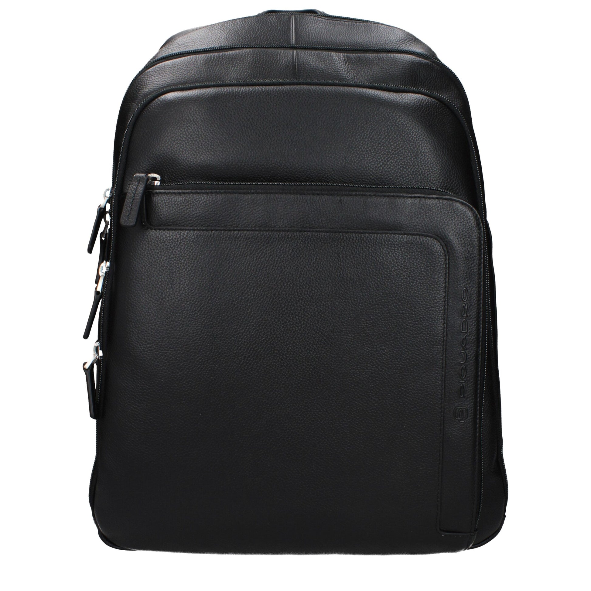 Backpack by Piquadro for men in leather black showcases an architectural Leather Backpack design, featuring a secure , ample , and architectural backpack-strap & adjustable-strap for a sophisticated look.