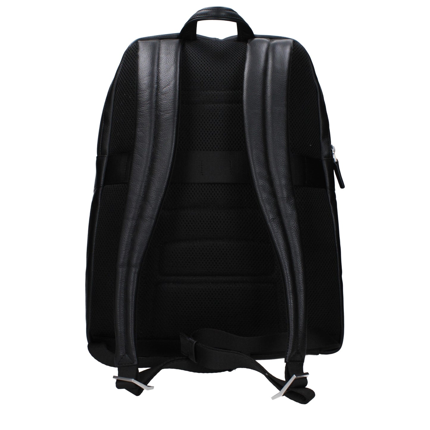 Backpack by Piquadro for men in leather black showcases a stately Leather Backpack design, featuring a secure with stately and versatile backpack-strap & adjustable-strap.