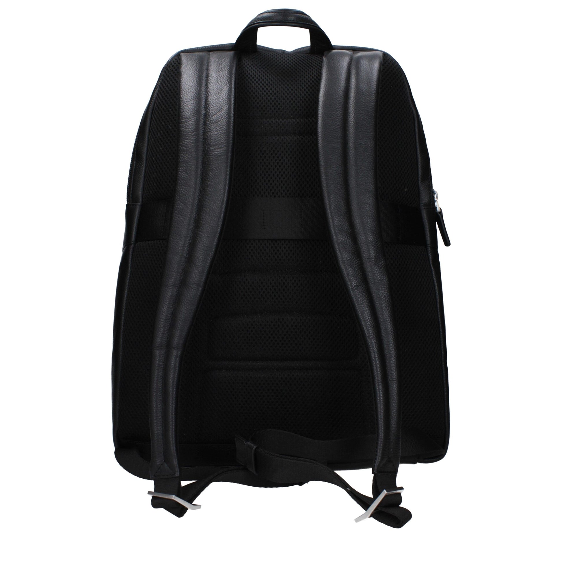 Backpack by Piquadro for men in leather black showcases a stately Leather Backpack design, featuring a secure with stately and versatile backpack-strap & adjustable-strap.
