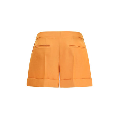 Short Trousers by Fendi for women in wool orange & signature, featuring a effortlessly chic flared & regular-fit and short with a effortlessly chic .