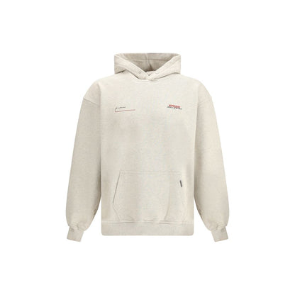 Sweatshirt Hoodie by Represent for men in cotton beige & monogram features an luminous silhouette, showcasing a sophisticated hooded neckline and for a truly luminous look.