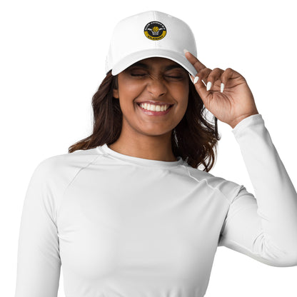 Club Amber Basketball Kilkenny Adidas Dad Hat - Designed by Moon Behind The Hill Available to Buy at a Discounted Price on Moon Behind The Hill Online Designer Discount Store