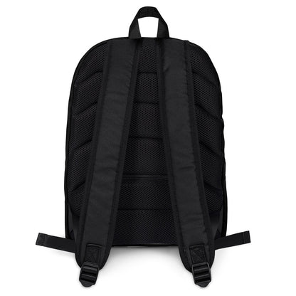 Medium Travel Backpack by Moon Behind The Hill for unisex in polyester & mesh amber & black presents a stately Polyester & Mesh Medium Travel Backpack design, showcasing a secure zipper with ample built-in-compartments, external-pockets, internal-pockets & laptop-compartment and versatile backpack-strap for a stately finish.