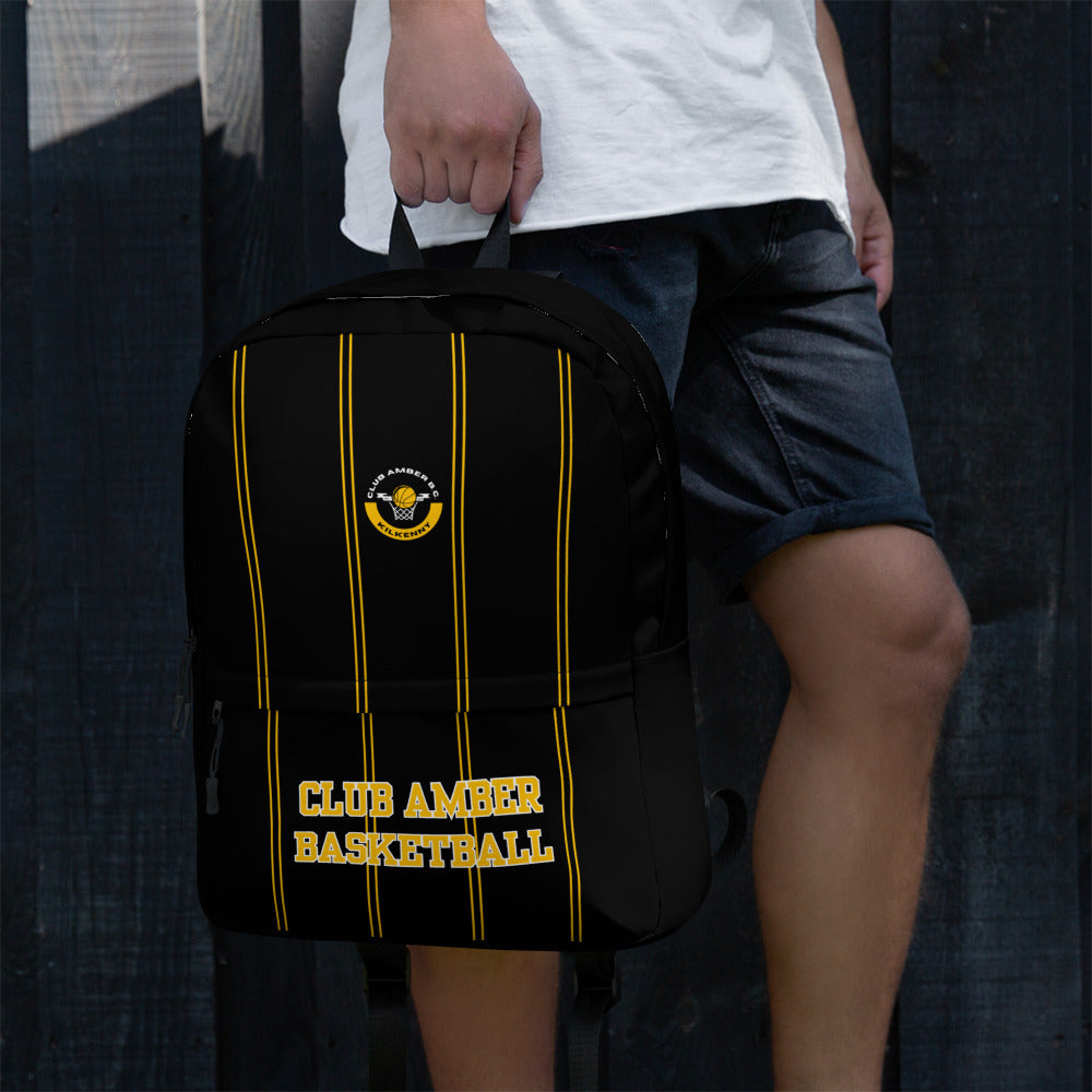 Medium Travel Backpack by Moon Behind The Hill for unisex in polyester & mesh amber & black features a architectural Polyester & Mesh Medium Travel Backpack design with a secure zipper, ample built-in-compartments, external-pockets, internal-pockets & laptop-compartment, and versatile backpack-strap for a architectural finish.