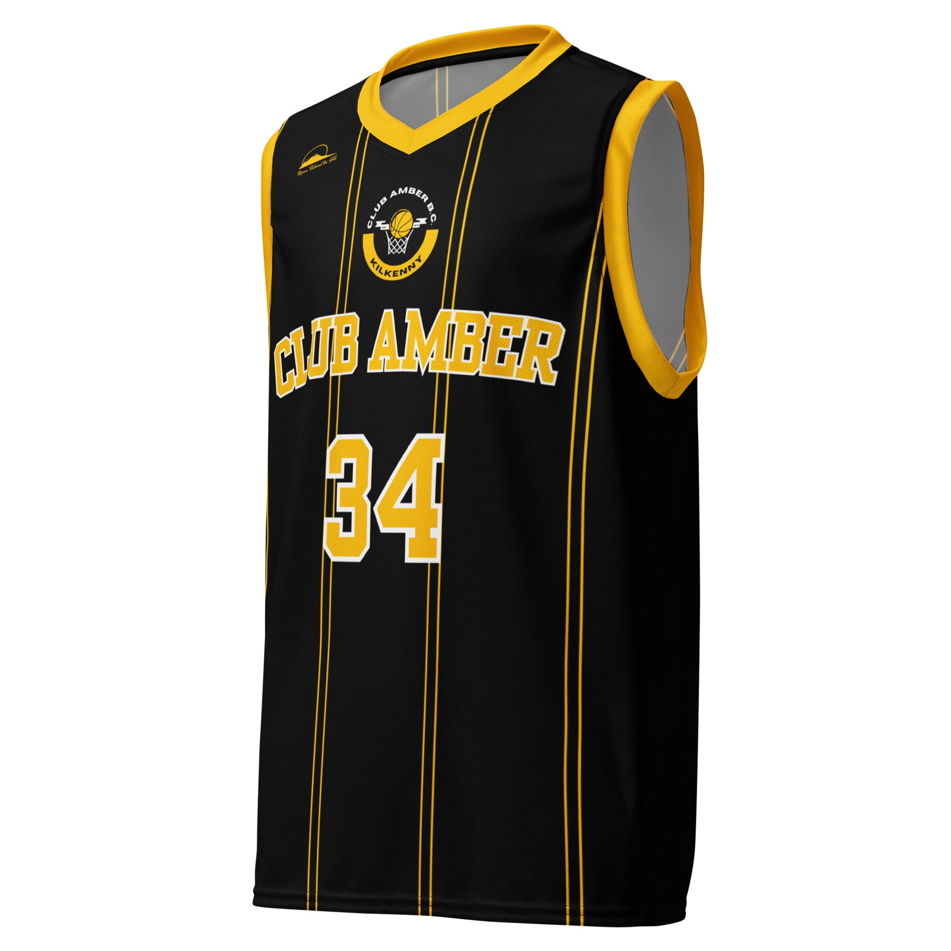 Club Amber #34 Unisex Basketball Jersey 2023 - Designed by Moon Behind The Hill Available to Buy at a Discounted Price on Moon Behind The Hill Online Designer Discount Store