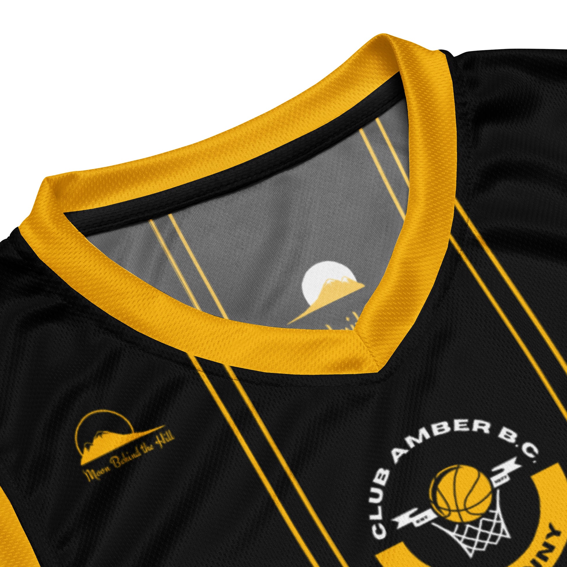 Club Amber #33 Unisex Basketball Jersey 2023 - Designed by Moon Behind The Hill Available to Buy at a Discounted Price on Moon Behind The Hill Online Designer Discount Store