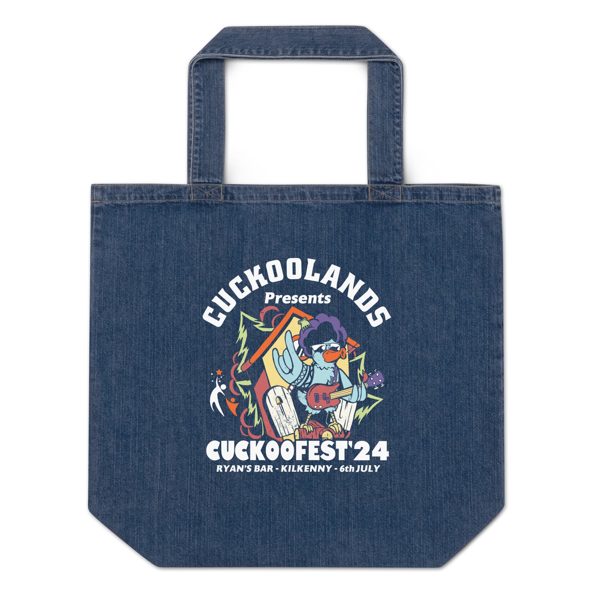 Small Gym Tote Bag by Moon Behind The Hill for unisex in organic denim cotton print features a jet-set sophisticated Organic Denim Cotton Small Gym Tote Bag design with a secure , ample internal-pockets, and versatile handle for a jet-set sophisticated finish.