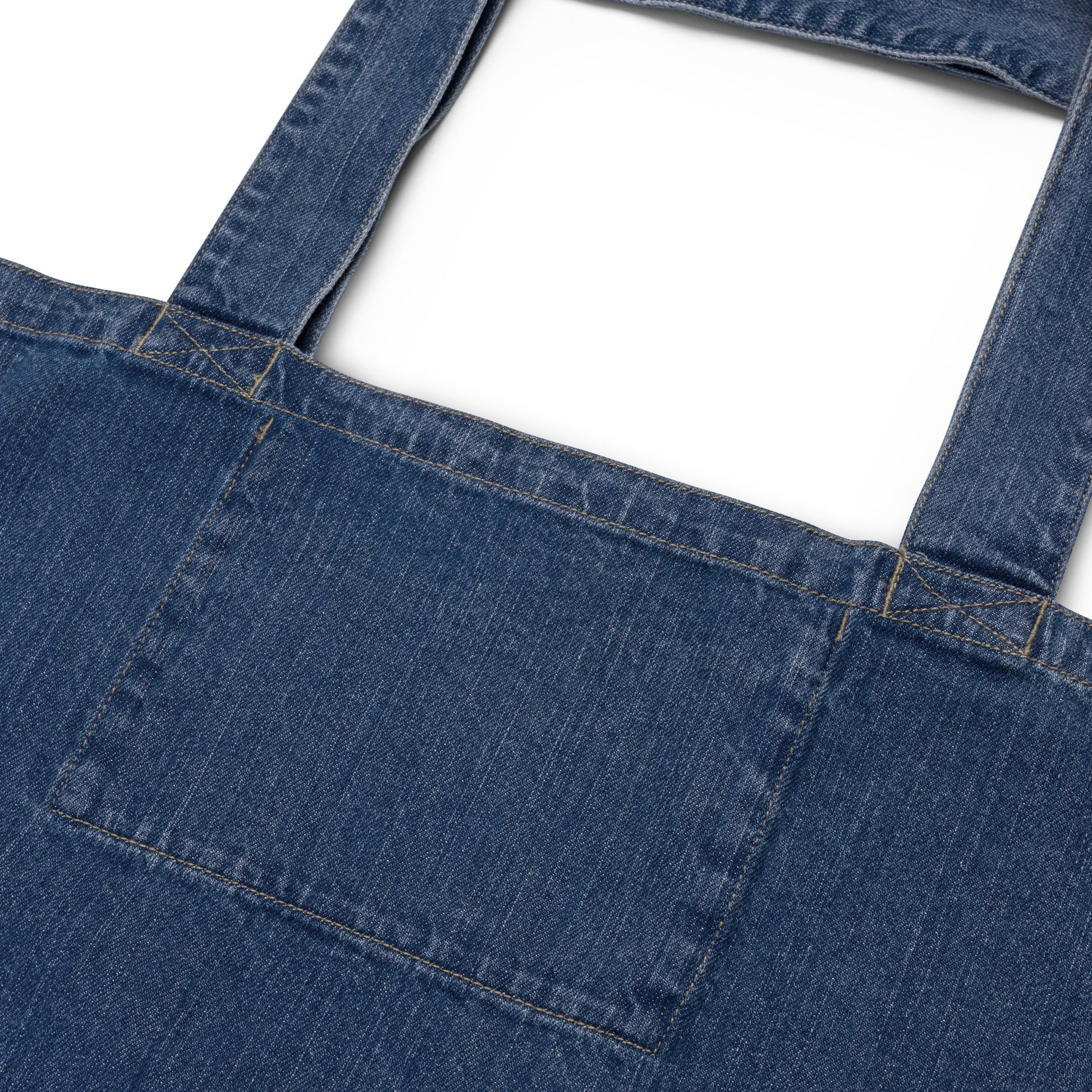 Small Gym Tote Bag by Moon Behind The Hill for unisex in organic denim cotton print showcases a statuesque Organic Denim Cotton Small Gym Tote Bag design, featuring a secure , ample internal-pockets, and versatile handle for a statuesque finish.